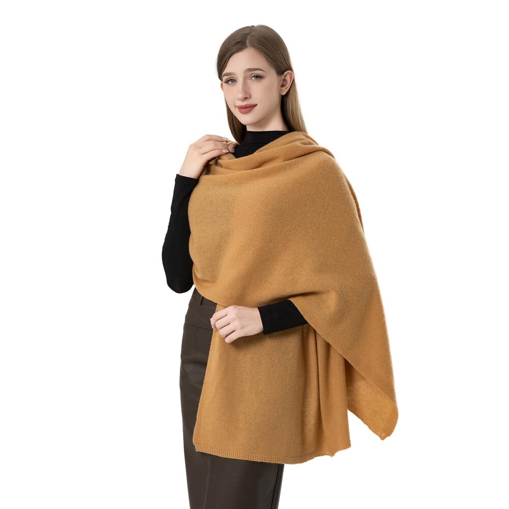 5737 Cashmere Wrap Warm Soft Knitted Scarf Stole For Women